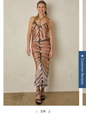 River + Sky 100% Satin Slip Skirt Set NWT! XL